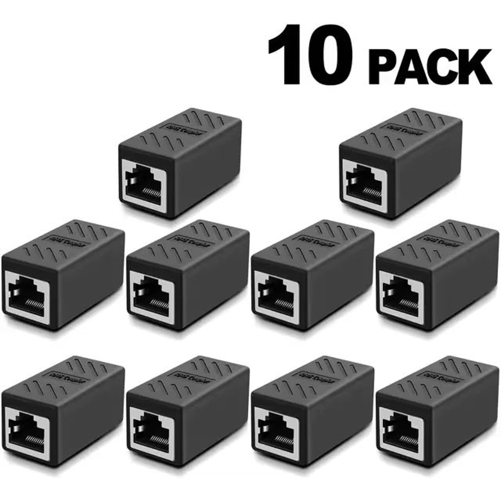 Ethernet RJ45 FemaletoFemale Coupler Connector For Cat5Cat8 Cable Extender 8