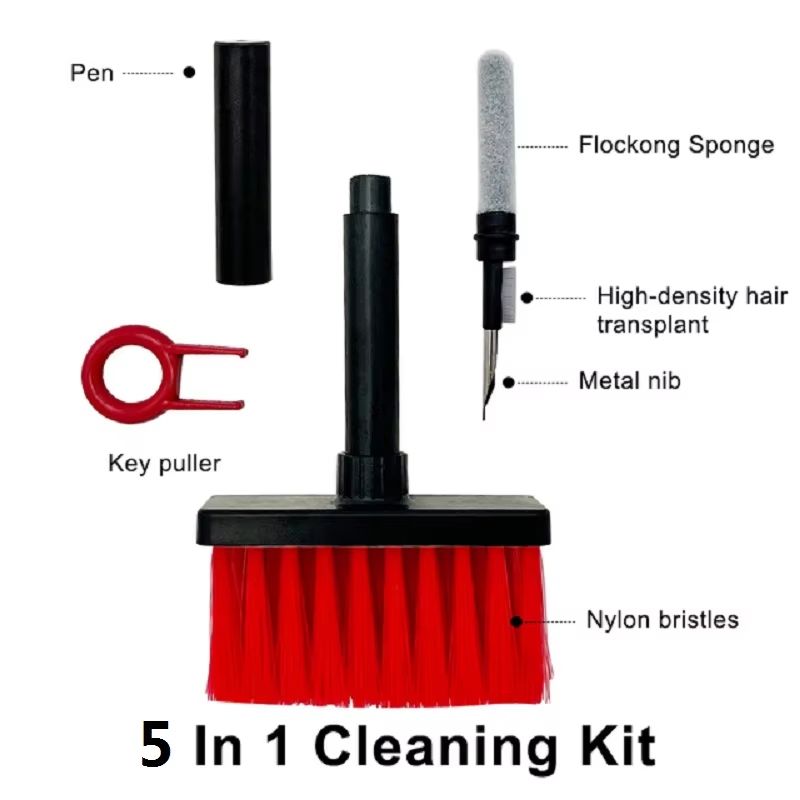 5in1 Keyboard And Earbuds Cleaning Brush Kit With Keycap Puller 6