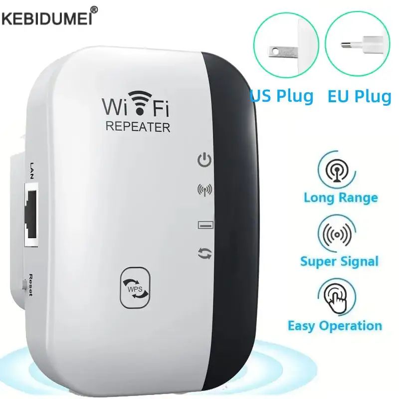 300 Mbps Wireless WiFi Repeater And Range Extender With RJ45 Network Adapter Support 0