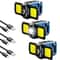 USB Rechargeable Mini COB Keychain Flashlight With 90 Foldable Work Lights 9