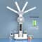 Multifunction USB Charging 3Color LED Desk Lamp With Fan And Clock 9