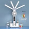 Multifunction USB Charging 3Color LED Desk Lamp With Fan And Clock 10