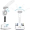 Multifunction USB Charging 3Color LED Desk Lamp With Fan And Clock 2