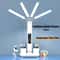 Multifunction USB Charging 3Color LED Desk Lamp With Fan And Clock 7