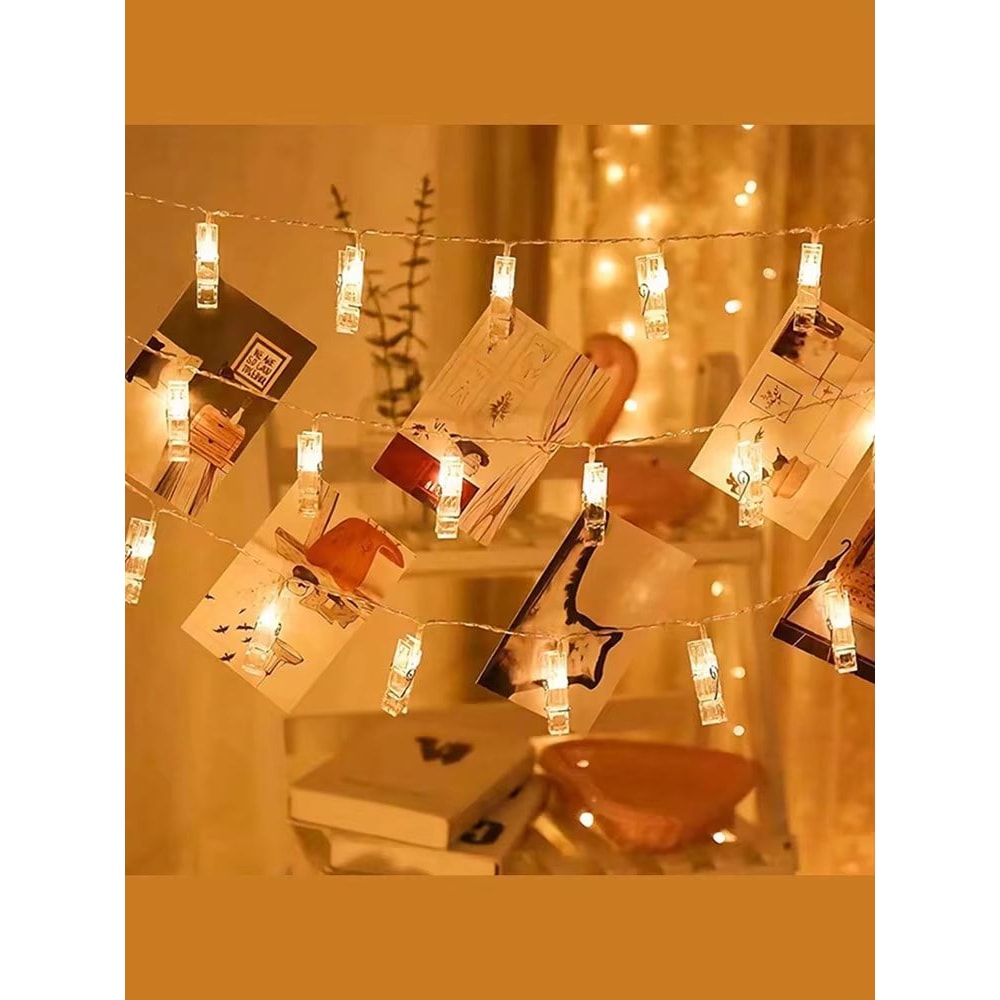 Photo Clip String Lights With 10203040 LED Fairy Lights For Pictures Cards And Party Decor 1