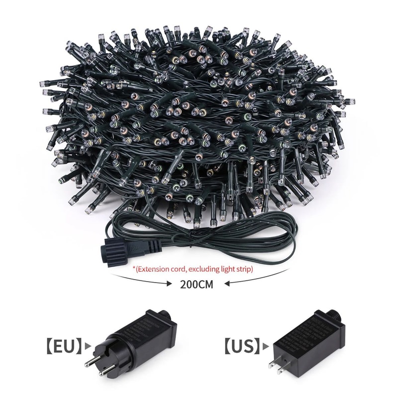 110 V220 V Decorative LED String Fairy Lights 164 Ft328 Ft Outdoor Holiday Garland 1