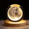3D Crystal Ball Galaxy Lamp USB Night Light With Planet Projection For Cozy Room Decor 0