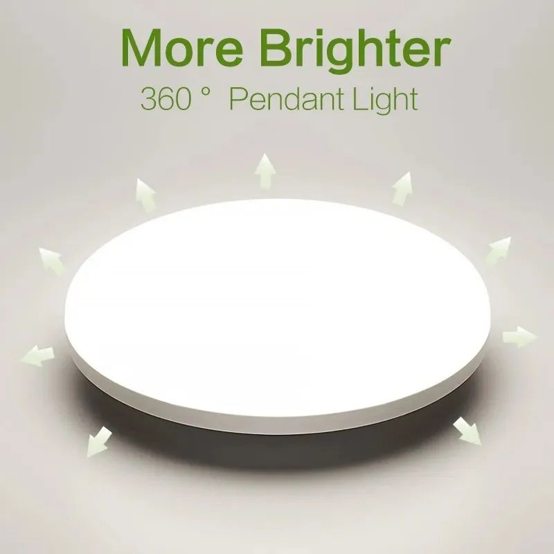 UltraThin Round LED Ceiling Light 6500 K Daylight Waterproof Flush Mount Fixture 2