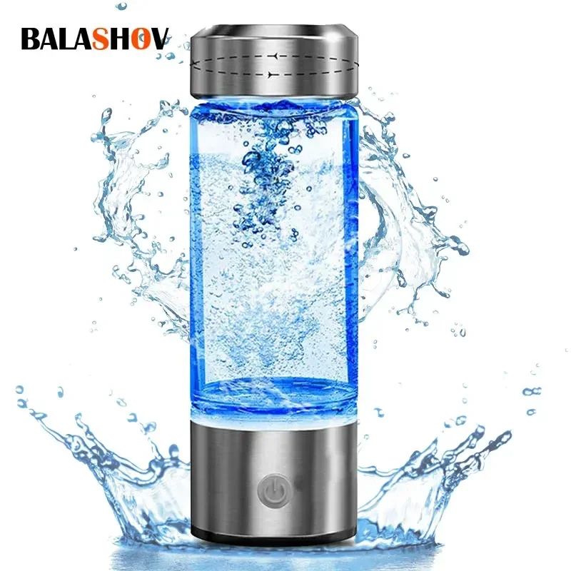 USB Rechargeable HydrogenRich Water Generator Bottle With Titanium Electrolysis 0