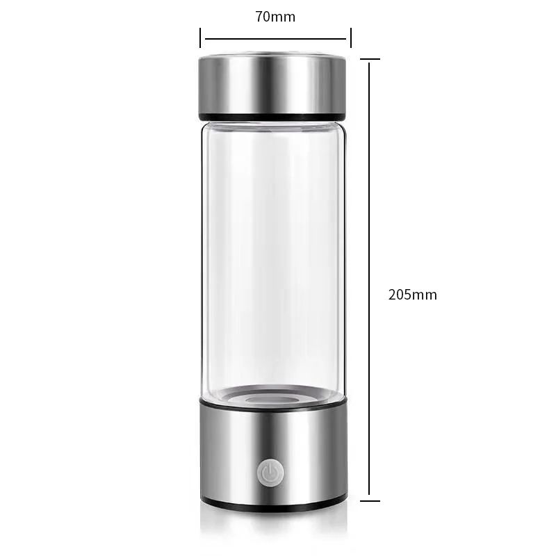 USB Rechargeable HydrogenRich Water Generator Bottle With Titanium Electrolysis 5