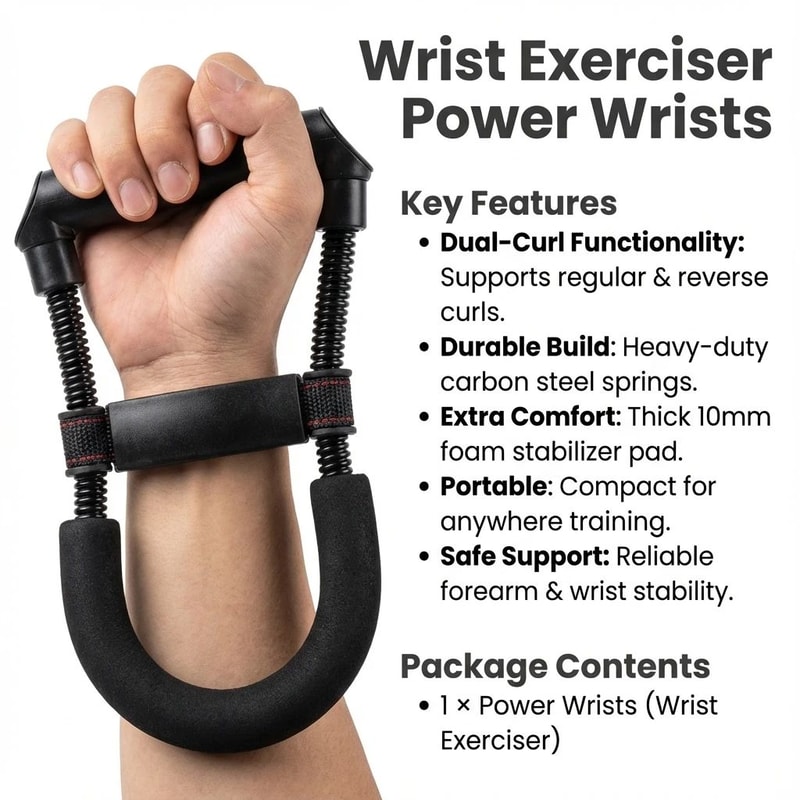 Adjustable Hand Gripper Forearm And Wrist Strengthener For Home And Gym 3