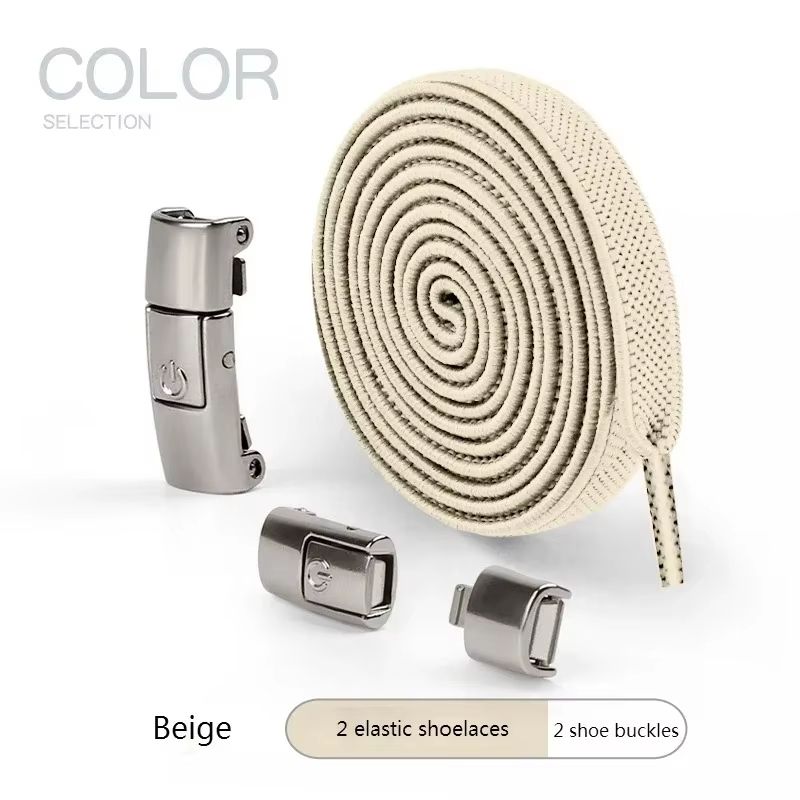 2 Pairs Elastic NoTie Shoelaces With PressLock Flat Design For Kids And Adults 23