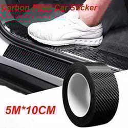 carbon fiber anti-scratch car protective strip tape for sills and mirrors