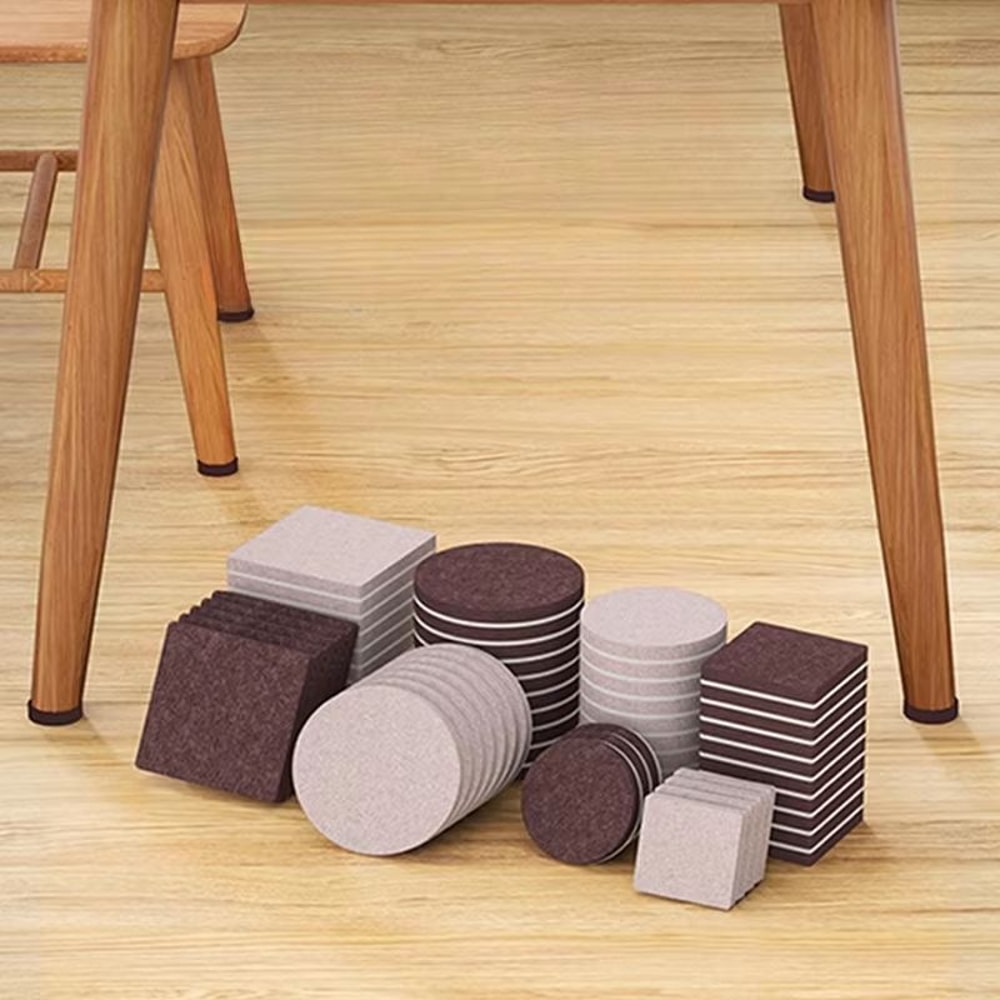 4 Pcs3 Pack SelfAdhesive Furniture Leg Felt Pads AntiSlip Floor Protectors 4