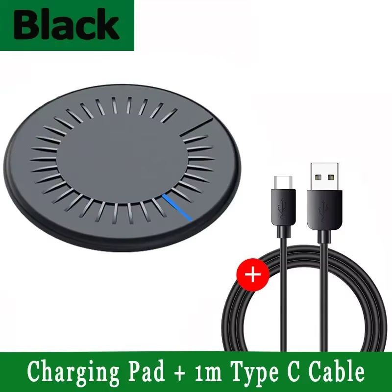 100W Fast Wireless Charging Pad For IPhone And Samsung Galaxy Phones 15