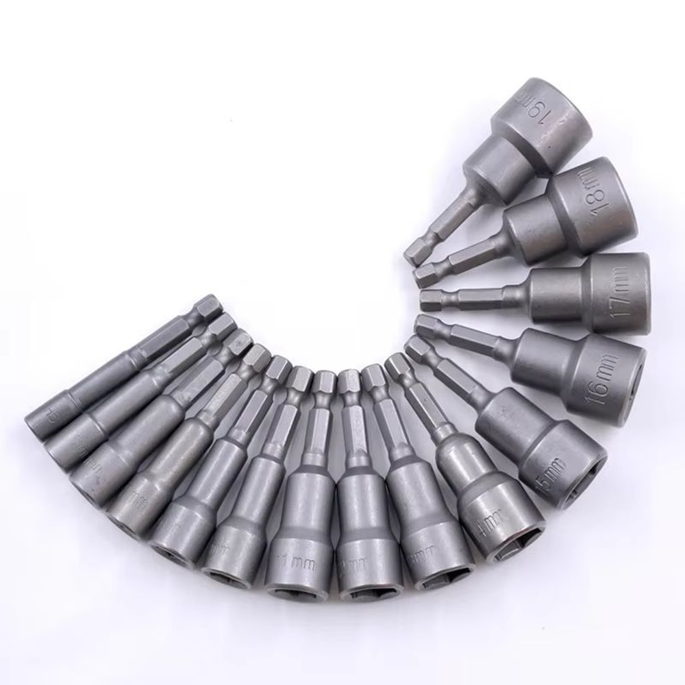 Hex Socket Wrench And Extension Set With Hex Handle For Screwdrivers And Pneumatic Tools 1