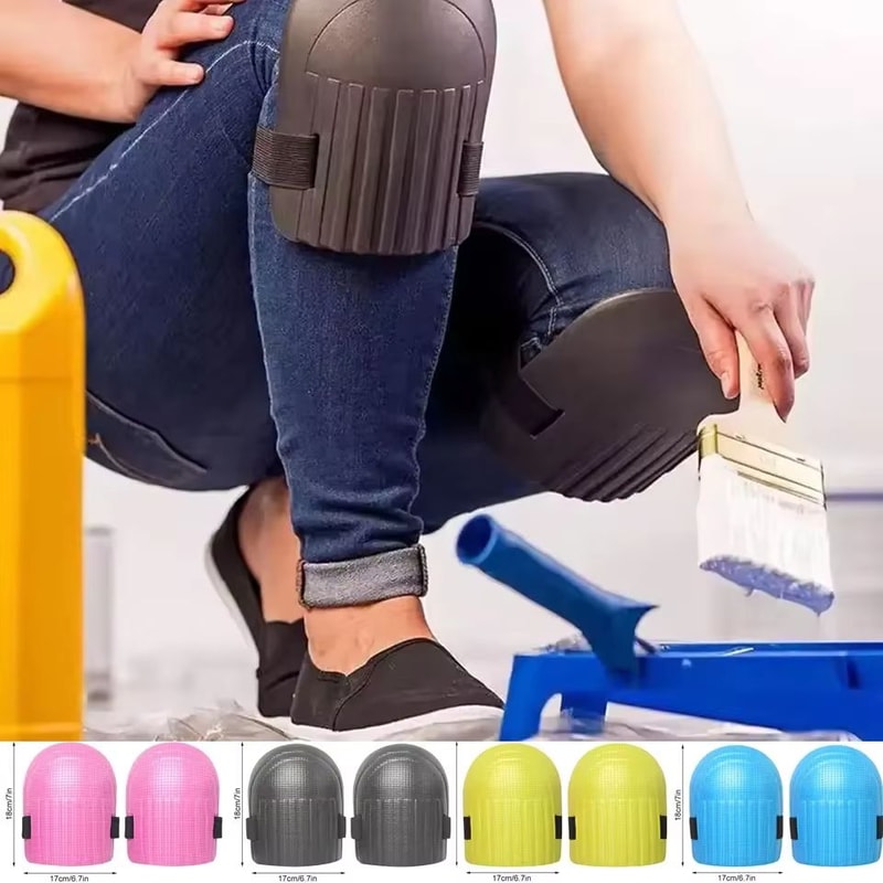 2 Pcs EVA Foam Knee Pads Soft Protective Cushions For Work And Sports 2