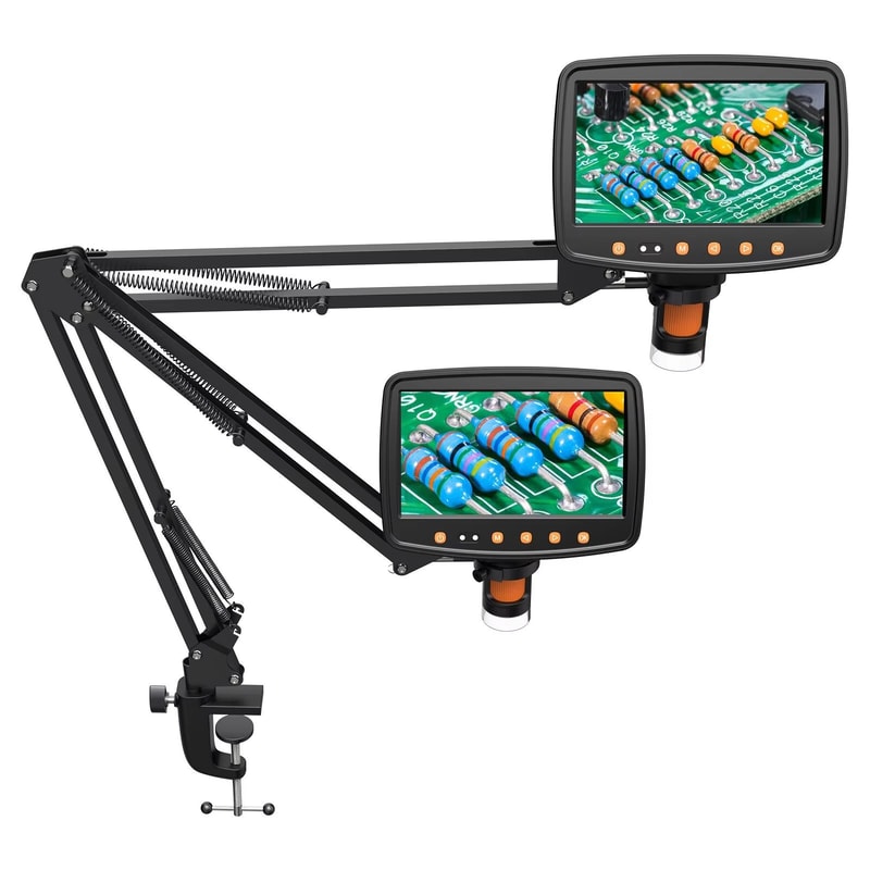 Adjustable Flexible Microscope Arm Stand Metal Bracket Mount 7