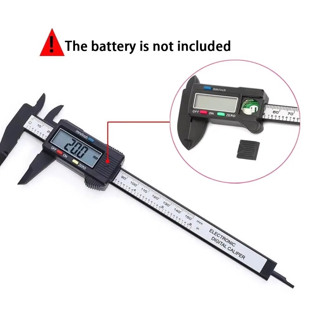 Carbon Fiber Digital Caliper Electronic Measuring Tool 5