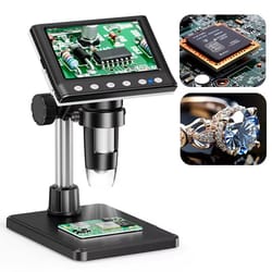 hayve 4.3" 1600x usb digital microscope 1080p with led stand