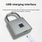 CDOK P2 Smart Fingerprint Padlock USB Rechargeable Waterproof Lock 3