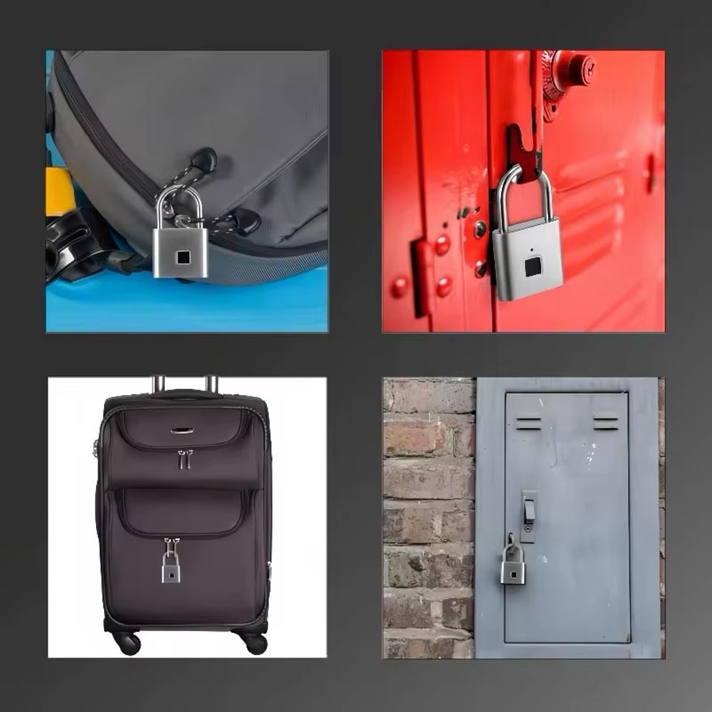 CDOK P2 Smart Fingerprint Padlock USB Rechargeable Waterproof Lock 5