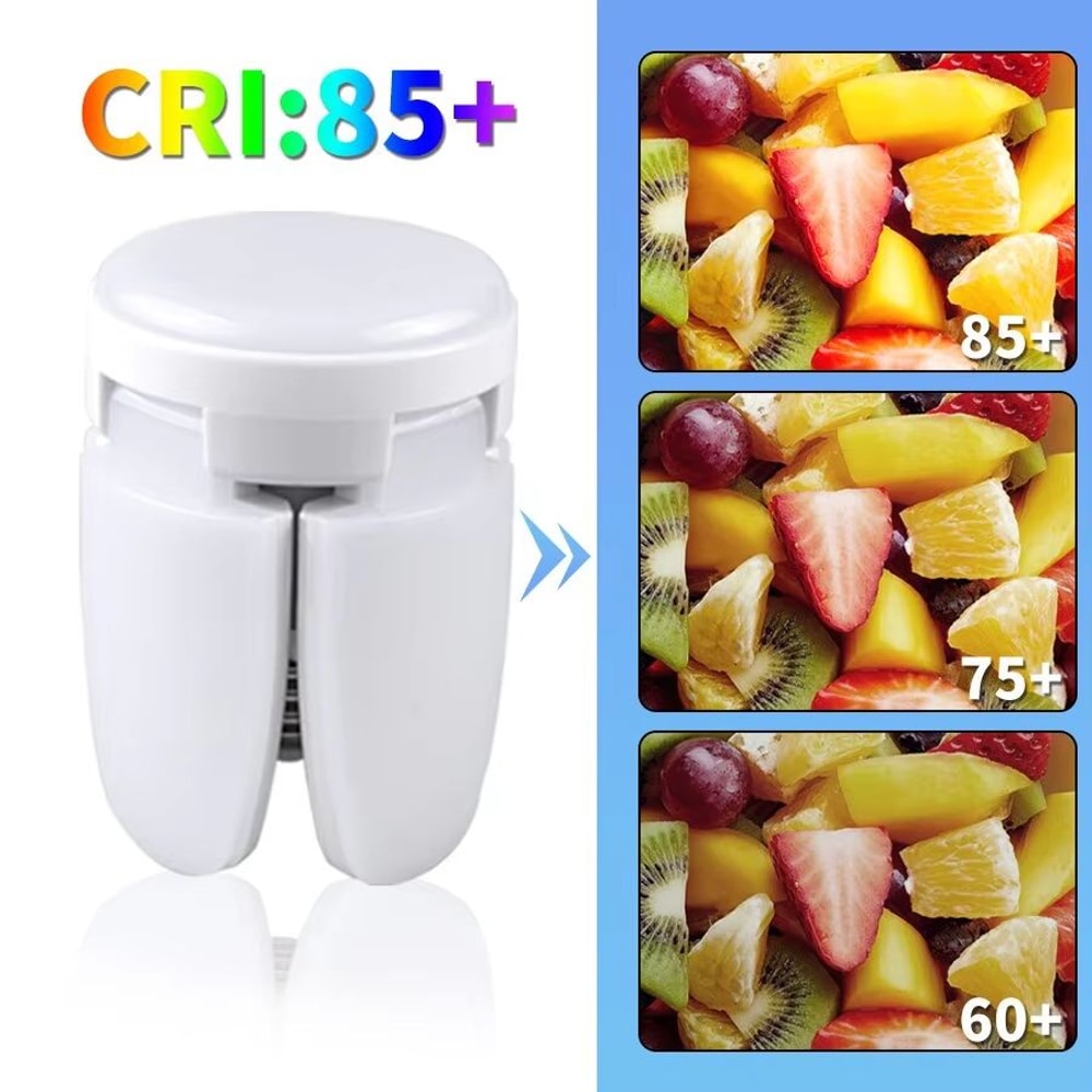 Foldable E27 Fan Shape 28W LED Bulb For Home And Garage Lighting 1