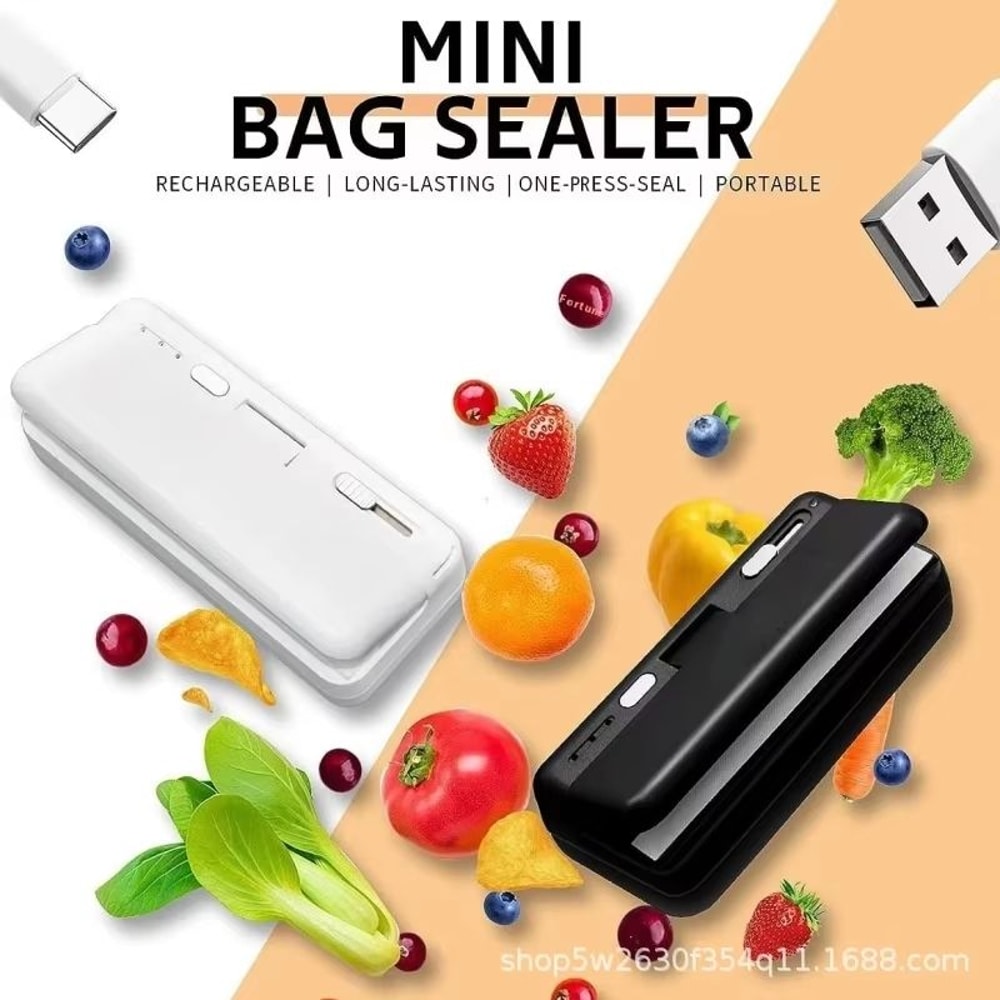 Mini Handheld Rechargeable Plastic Bag Heat Sealer For Food Storage 0