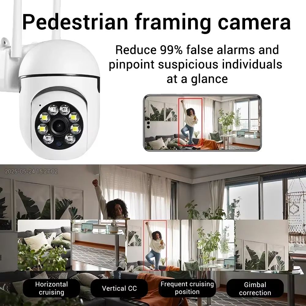 3MP WiFi Baby Monitor Camera With 2Way Audio And Night Vision 4