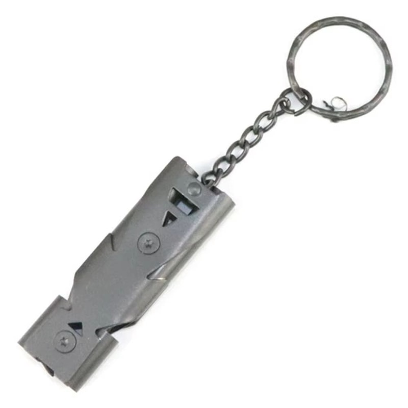 Double Pipe HighDecibel Survival Whistle Keychain Outdoor Tool 10