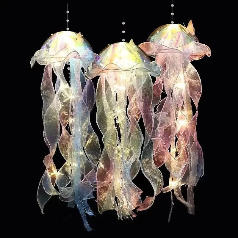 Gradient Jellyfish LED Pendant Light Decoration For Festival And Home 0