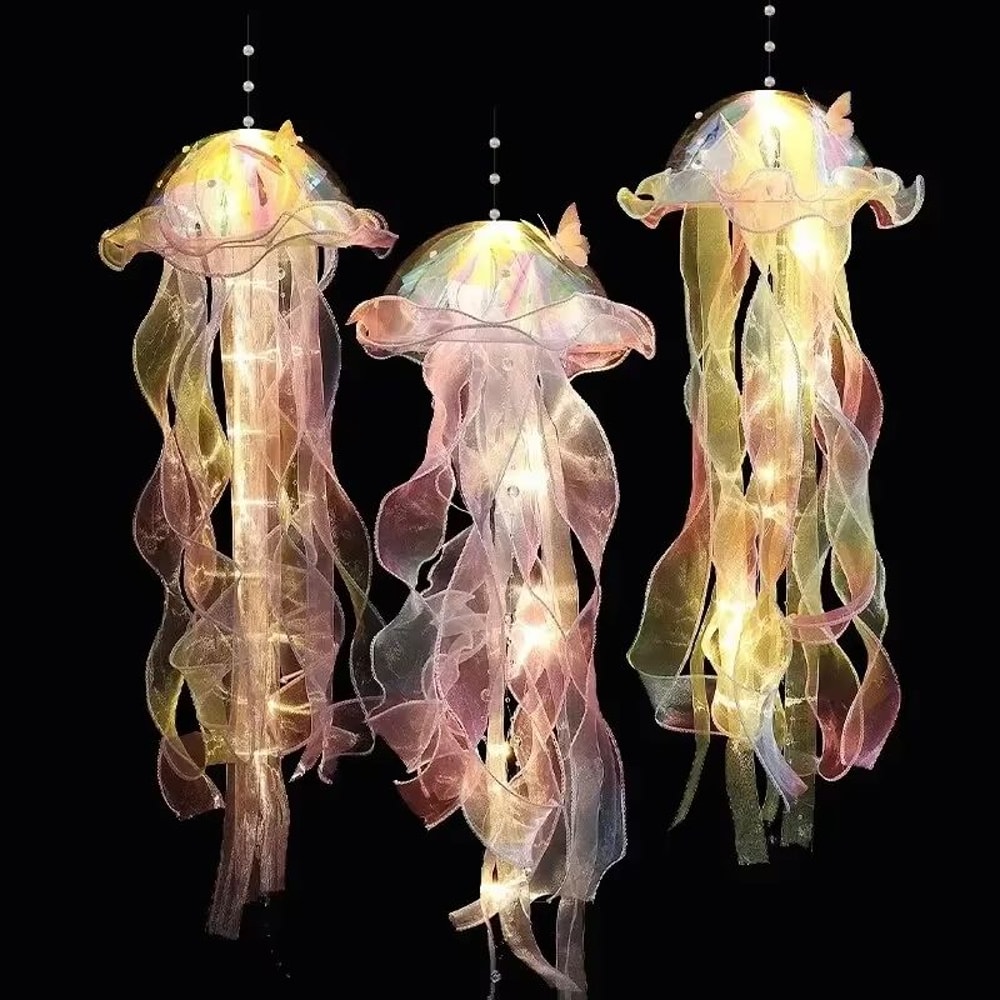 Gradient Jellyfish LED Pendant Light Decoration For Festival And Home 1