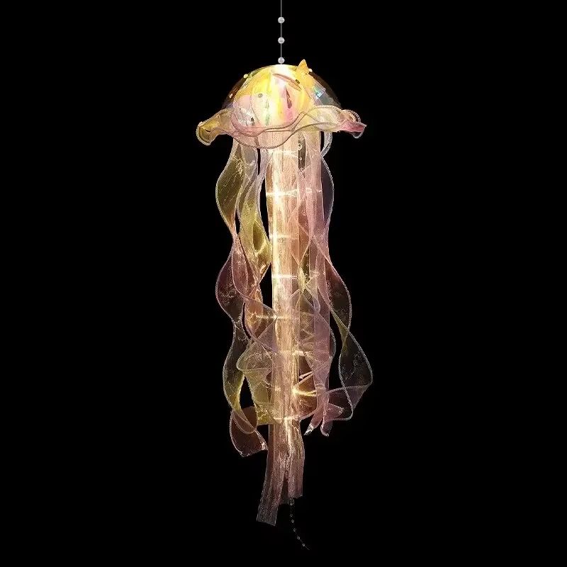 Gradient Jellyfish LED Pendant Light Decoration For Festival And Home 7