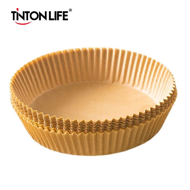 Disposable Air Fryer Paper Liners 630in Round Non Stick Parchment Pads 50 Or 100 Pack 0