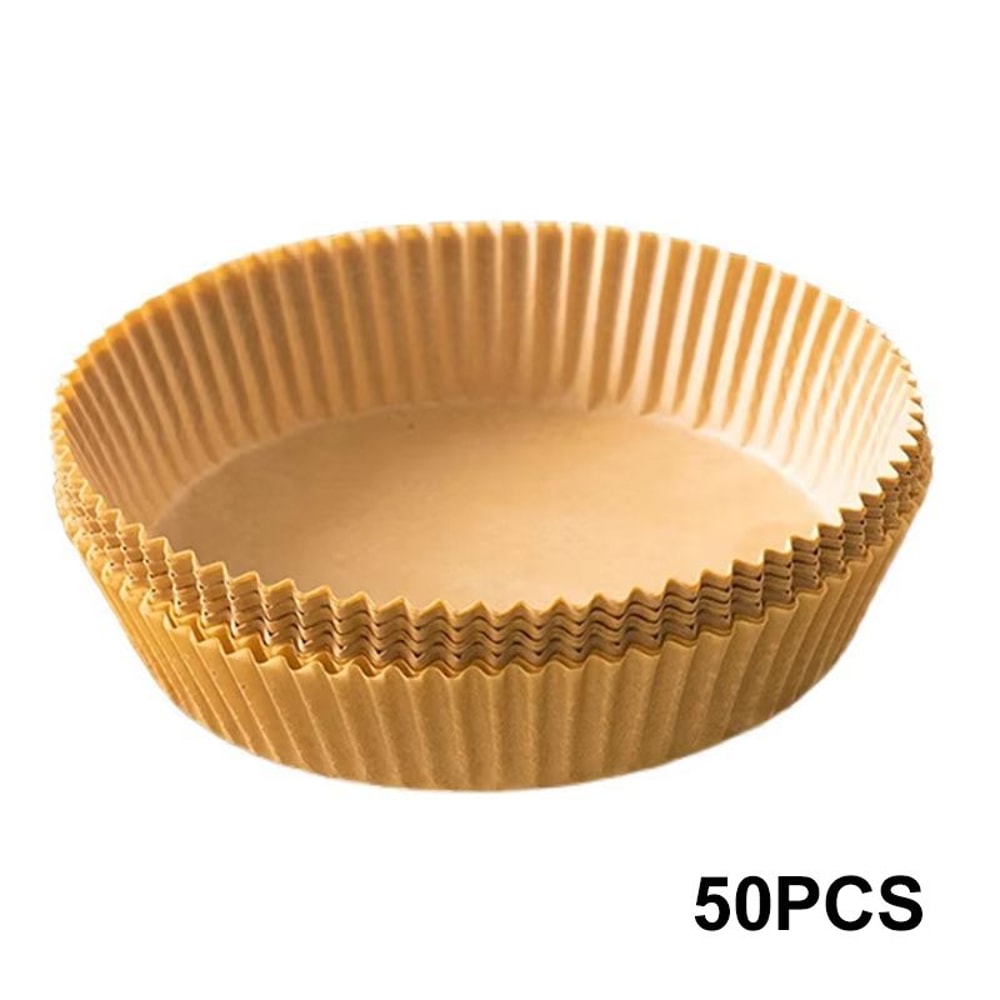 Disposable Air Fryer Paper Liners 630in Round Non Stick Parchment Pads 50 Or 100 Pack 6