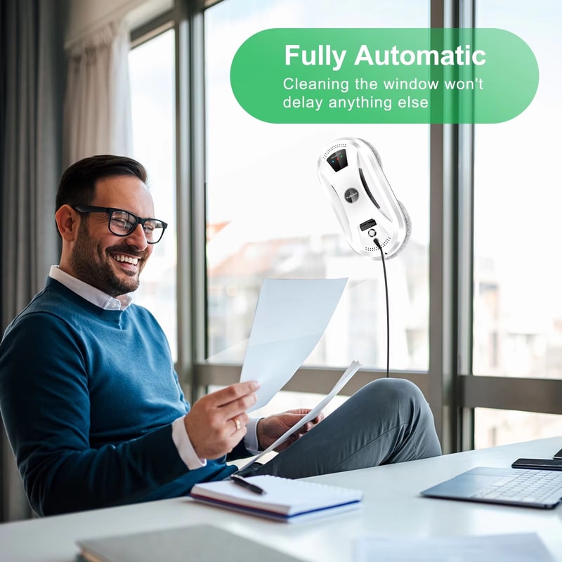 PuRuiKai Smart Window Cleaning Robot Automatic Glass Vacuum Cleaner 2