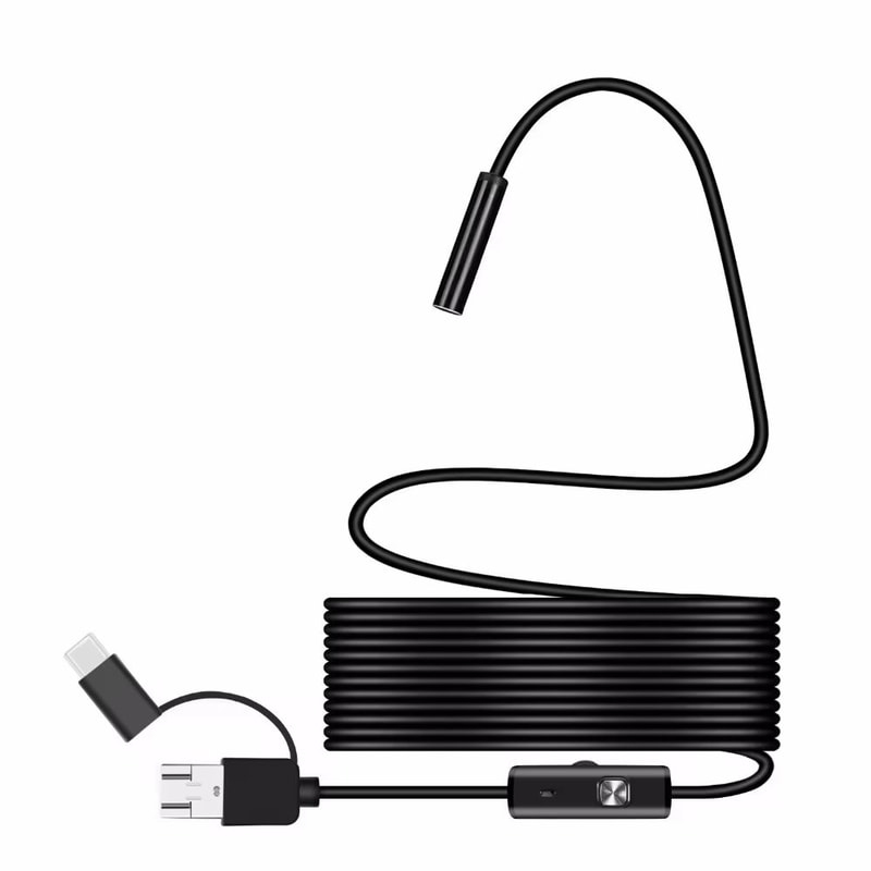 8 Mm USB Endoscope Camera 1080p HD With LED Lights And Flexible Waterproof Cable 1