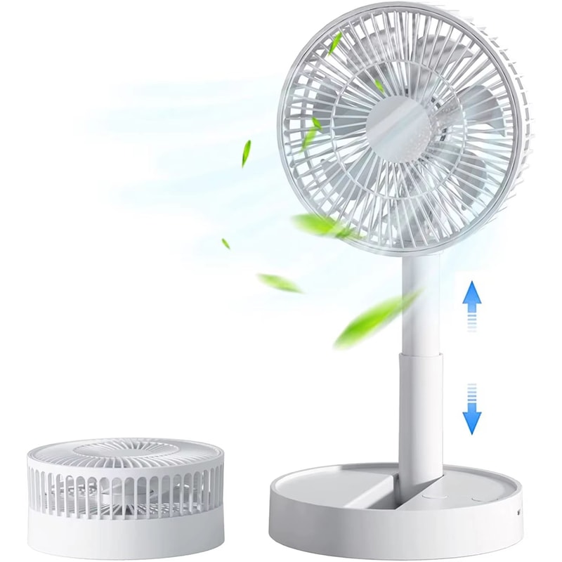 USB Foldable 4Speed Mini Fan With Timer For Bedroom Indoor And Outdoor Use 1