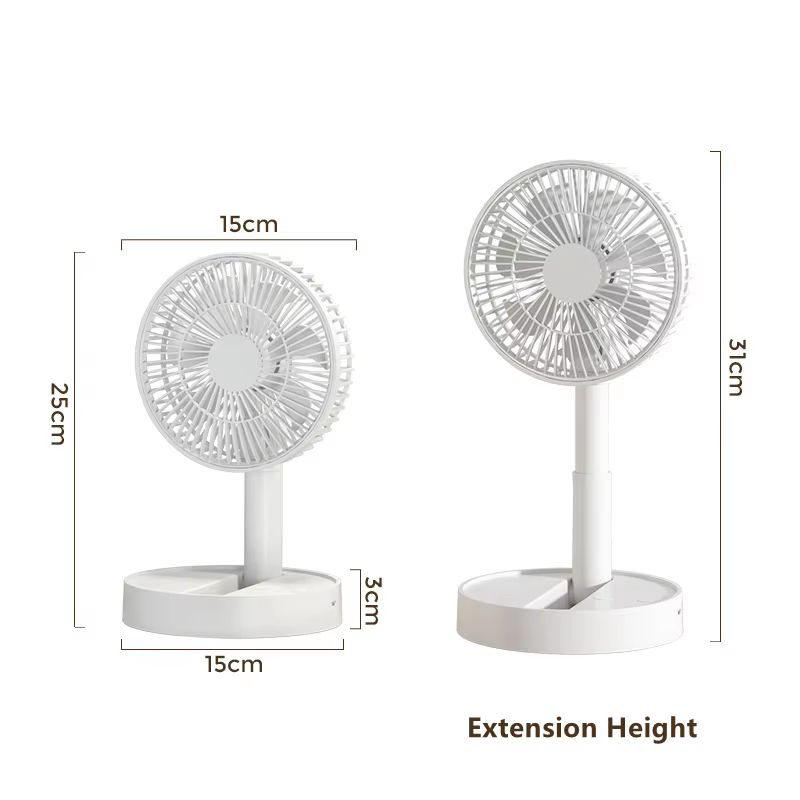 USB Foldable 4Speed Mini Fan With Timer For Bedroom Indoor And Outdoor Use 2