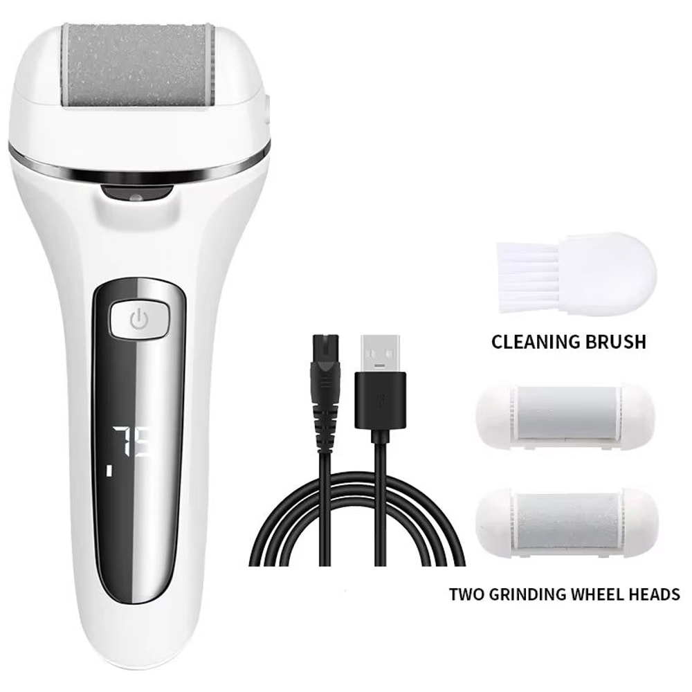Rechargeable Electric Callus Remover Foot File With 3 Grinding Heads 9