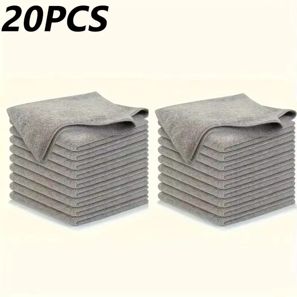 Thick Reusable Microfiber Cleaning Cloths LintFree Absorbent Towels For Car Window And Home 9
