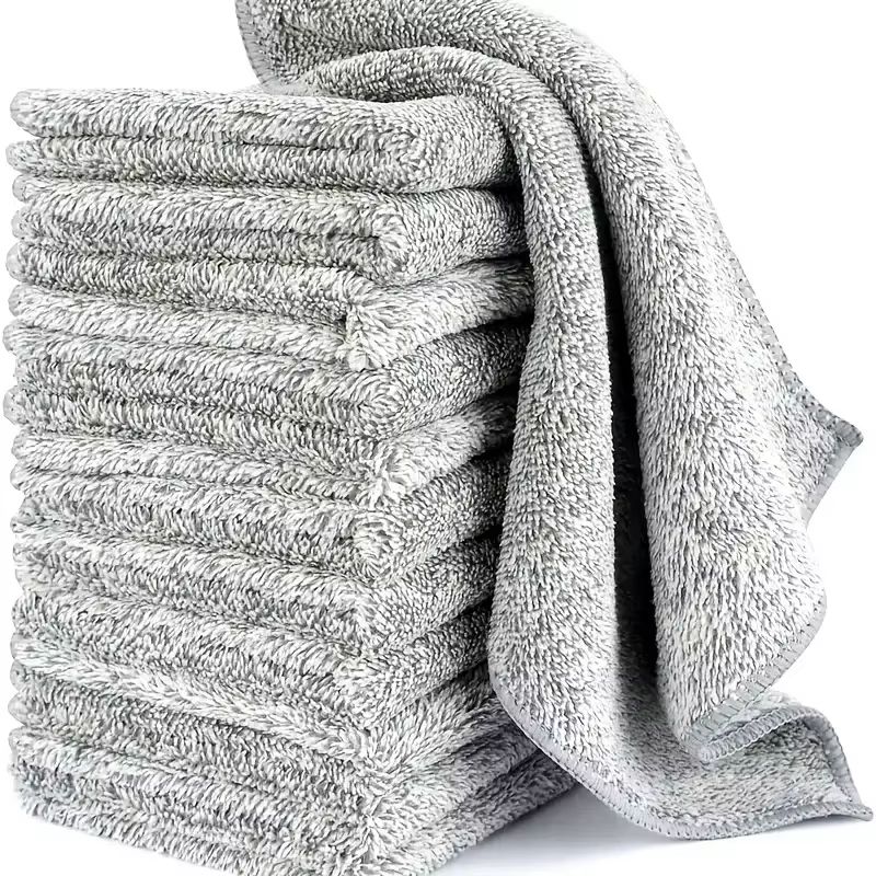 Thick Reusable Microfiber Cleaning Cloths LintFree Absorbent Towels For Car Window And Home 2