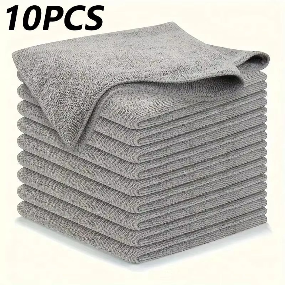Thick Reusable Microfiber Cleaning Cloths LintFree Absorbent Towels For Car Window And Home 8
