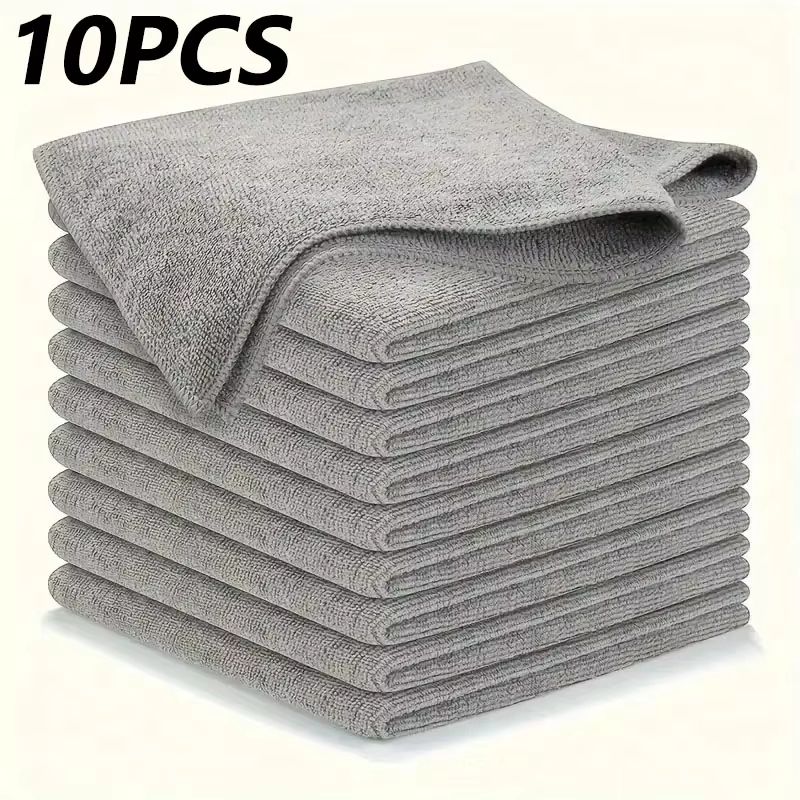 Thick Reusable Microfiber Cleaning Cloths LintFree Absorbent Towels For Car Window And Home 8