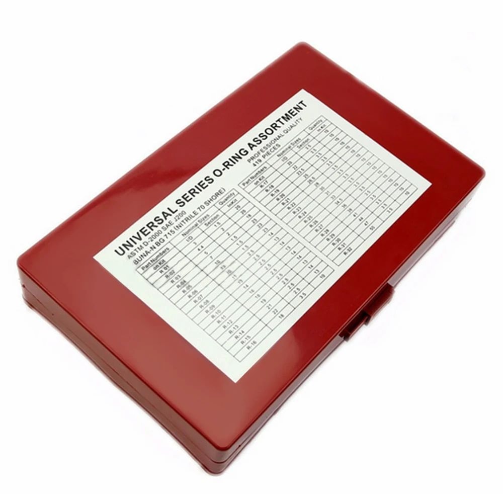 Car ORing Seal Assortment Kit Universal Auto OShape Sealing Rings For Garage And Plumbing 2