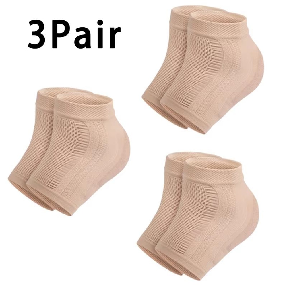 Mesh Gel Silicone Heel Protector Socks With Moisturizing Foot Cover 11
