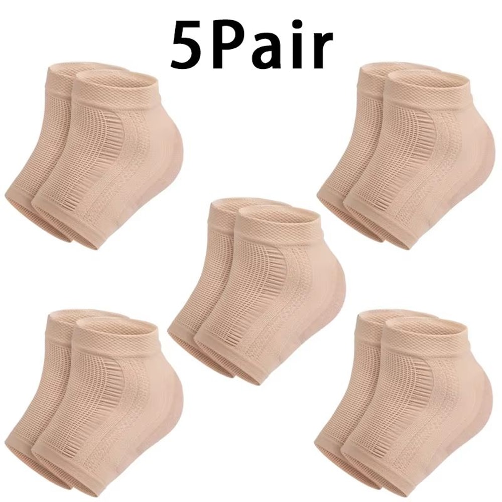 Mesh Gel Silicone Heel Protector Socks With Moisturizing Foot Cover 12