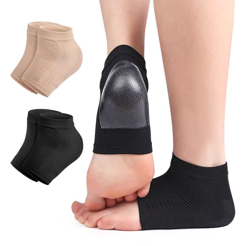 Mesh Gel Silicone Heel Protector Socks With Moisturizing Foot Cover 4