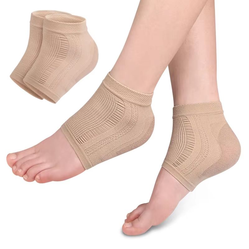 Mesh Gel Silicone Heel Protector Socks With Moisturizing Foot Cover 7