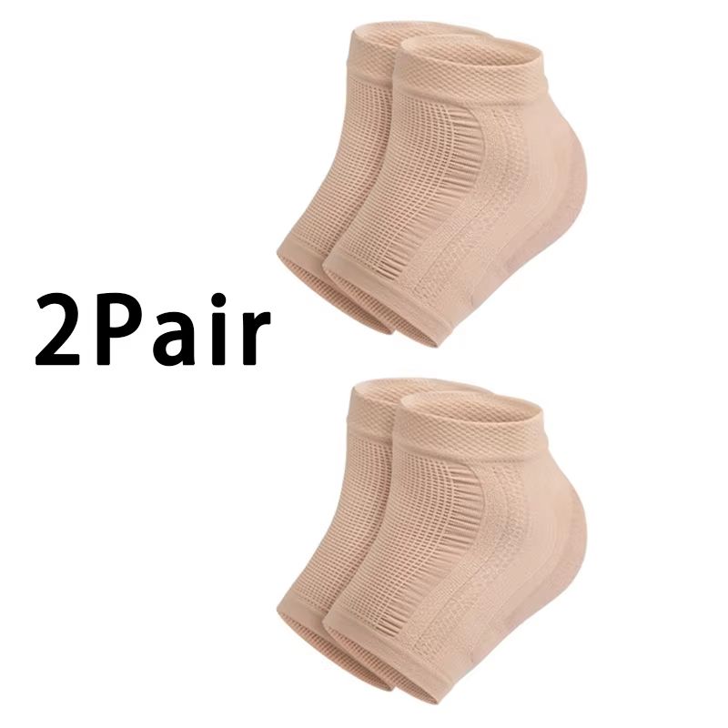 Mesh Gel Silicone Heel Protector Socks With Moisturizing Foot Cover 8